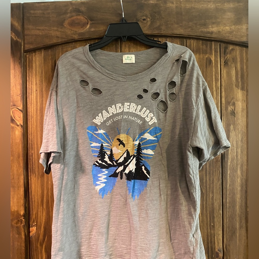 Distressed Graphic Tee
